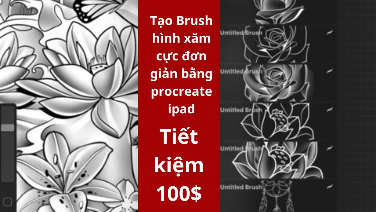 Cách tạo brush hình xăm trên ipad bằng procreate