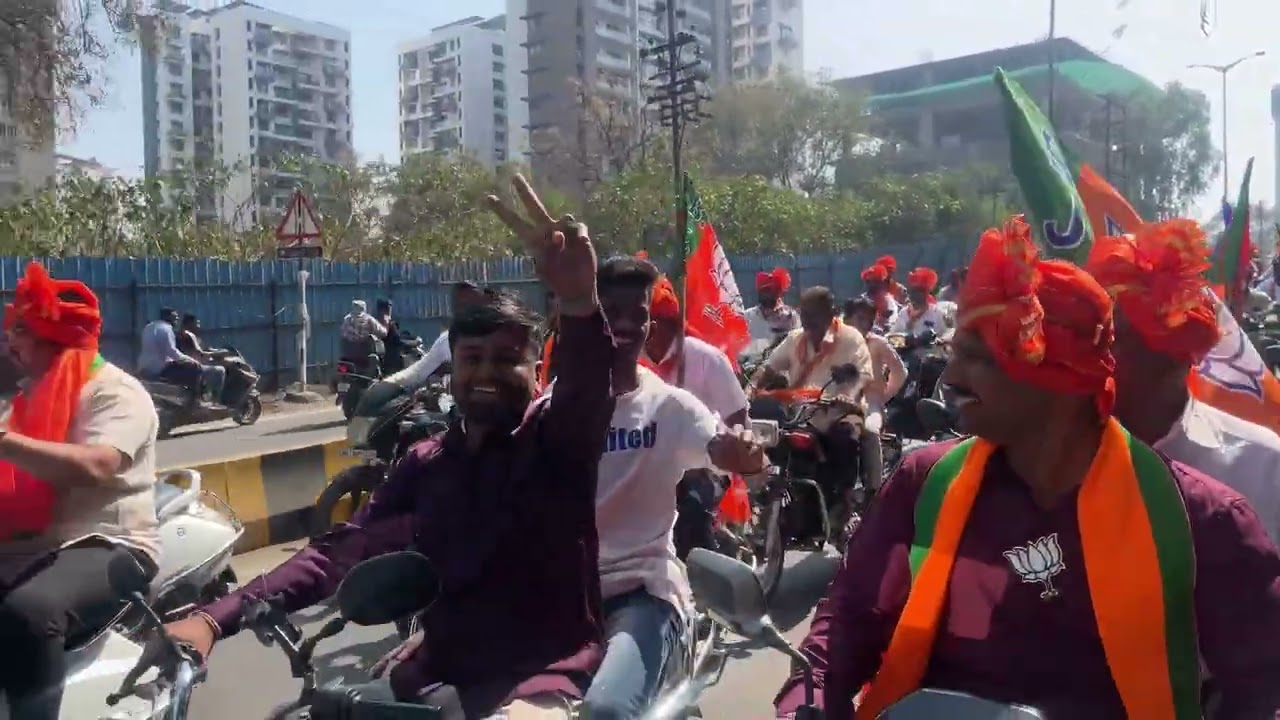 प्रभाग क्रमांक.४० भारतीय जनता पार्टी बाईक रॅली.