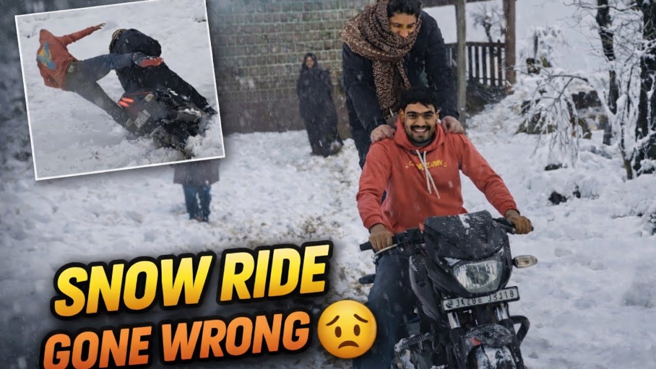 2026 Ki Pehli Snowfall ❄️ | Snow Ride Gone Wrong 😔