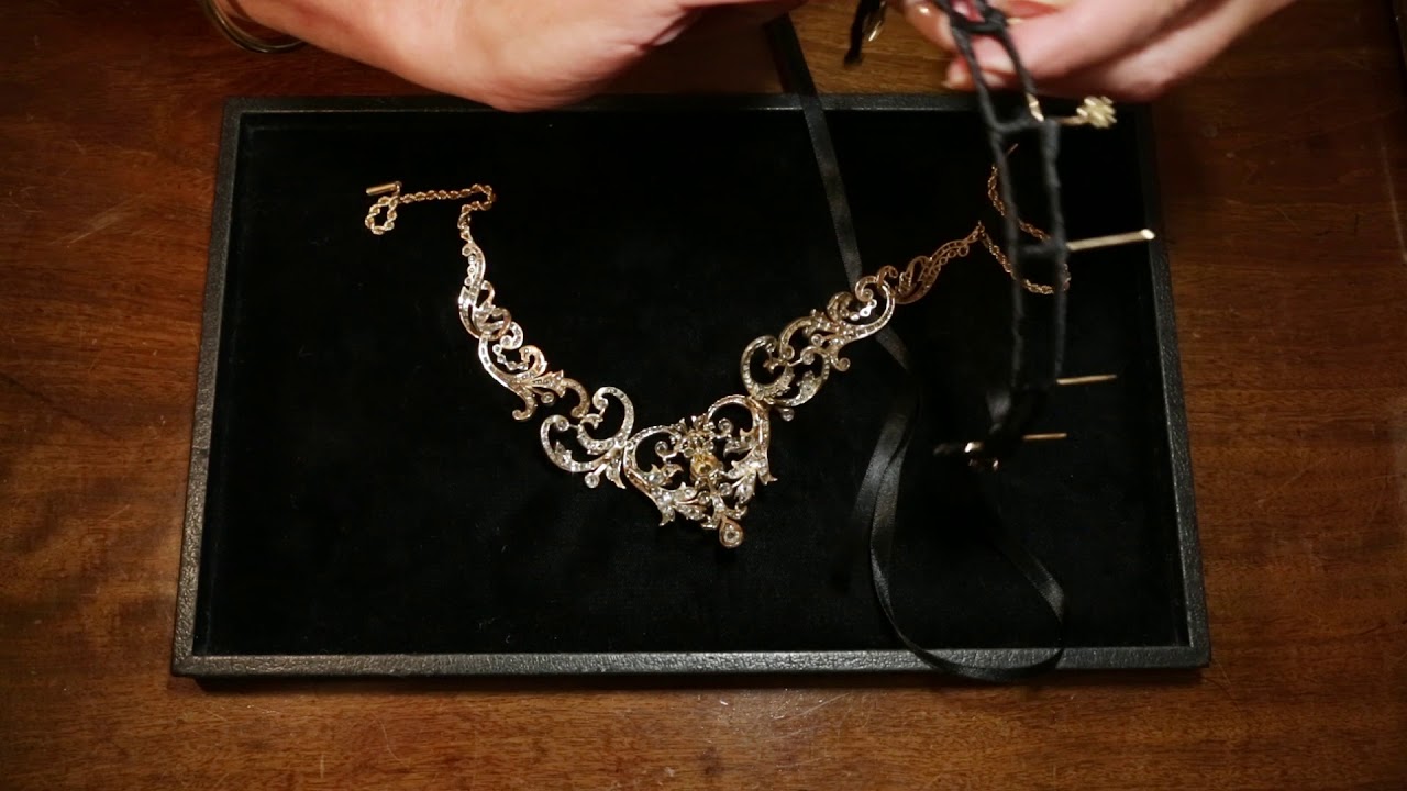 A late Victorian diamond foliate tiara with Joanna Hardy at Bentley & Skinner