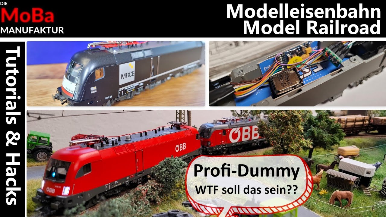 Modelleisenbahn H0 - Umbau zum richtig coolen PROFI DUMMY Taurus mit Sound Licht und Gehäusetausch