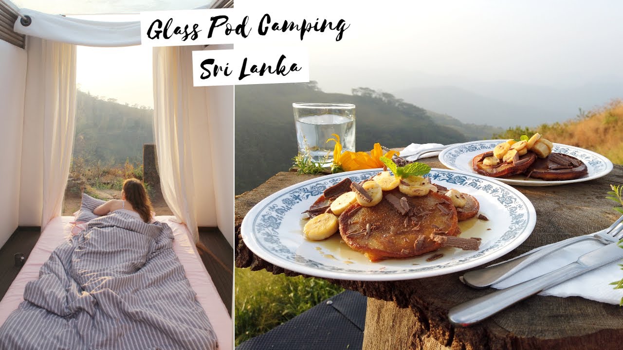 'Off-grid' camping experience SRI LANKA | Sleeping in a GLASS POD under the stars at The Cliff Lodge