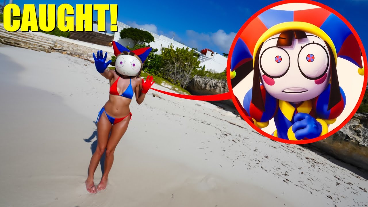 I FOUND POMNI ON THE BEACH IN REAL LIFE! (DIGITAL CIRCUS FINAL MOVIE)