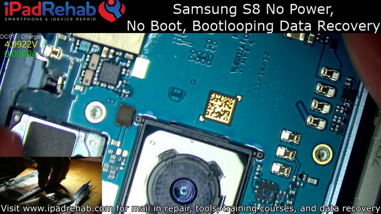Samsung S8 No Power, No Boot, Bootlooping Data Recovery