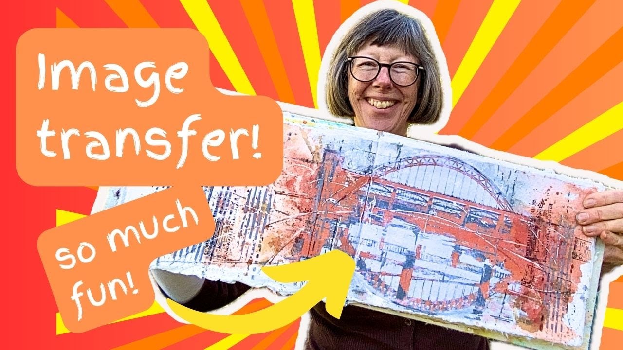 How to do an easy image transfer | And use it to create journal pages
