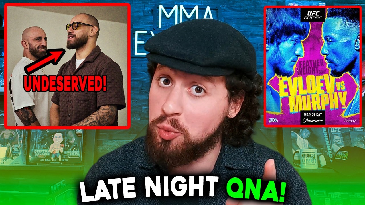 VOLKANOVSKI VS JEAN SILVA? UFC LONDON, MOVSAR ON THE JUICE? SHARA BULLET VS PEREIRA! - LIVE QNA