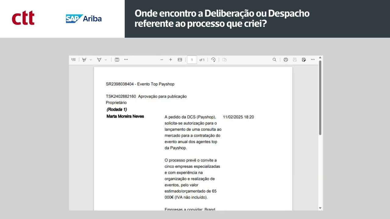 Pergunta 10 - Onde encontro a Deliberação ou Despacho referente ao processo que criei?