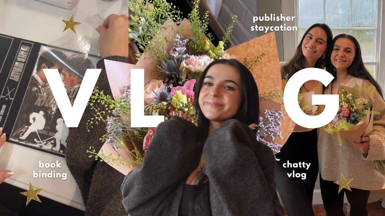 VLOG: week in my life, book binding, chatty vlog, staycation with a publisher