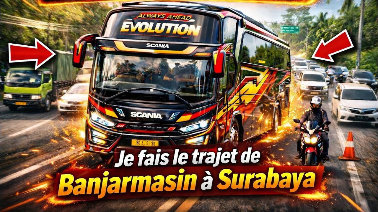 Indonesia Bus Simulator 🚍 Trajet Ultra Réaliste + Mods Incroyables !