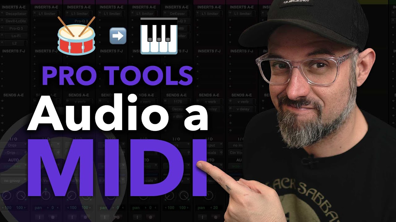 Cómo convertir Audio a MIDI Correctamente en Pro Tools #protools #avidprotools