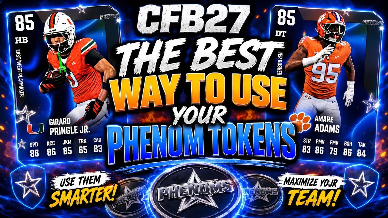 THE BEST WAYS TO SPEND YOUR PHENOM TOKENS + EARN UNLIMITED PHENOM TOKENS IN CFB 27 ULTIMATE TEAM!