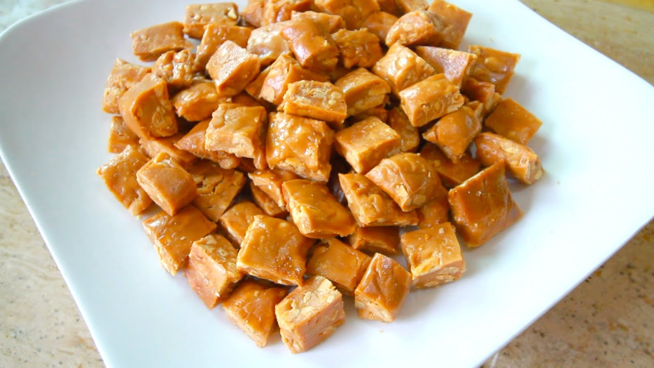 ท๊อฟฟี่กะทิถั่ว สูตรหอมหวานมัน อร่อย