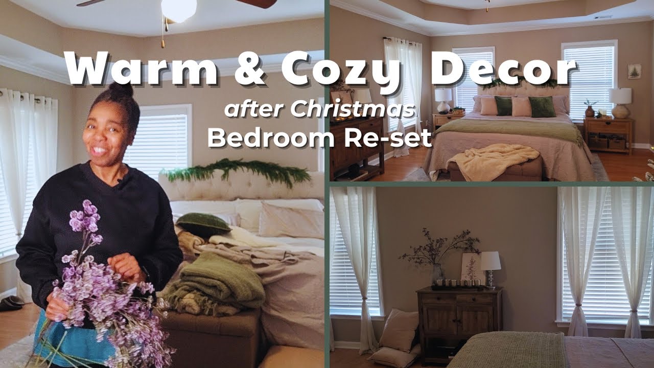 Cozy Winter Bedroom After Christmas | Simple Styling That Lasts All Season