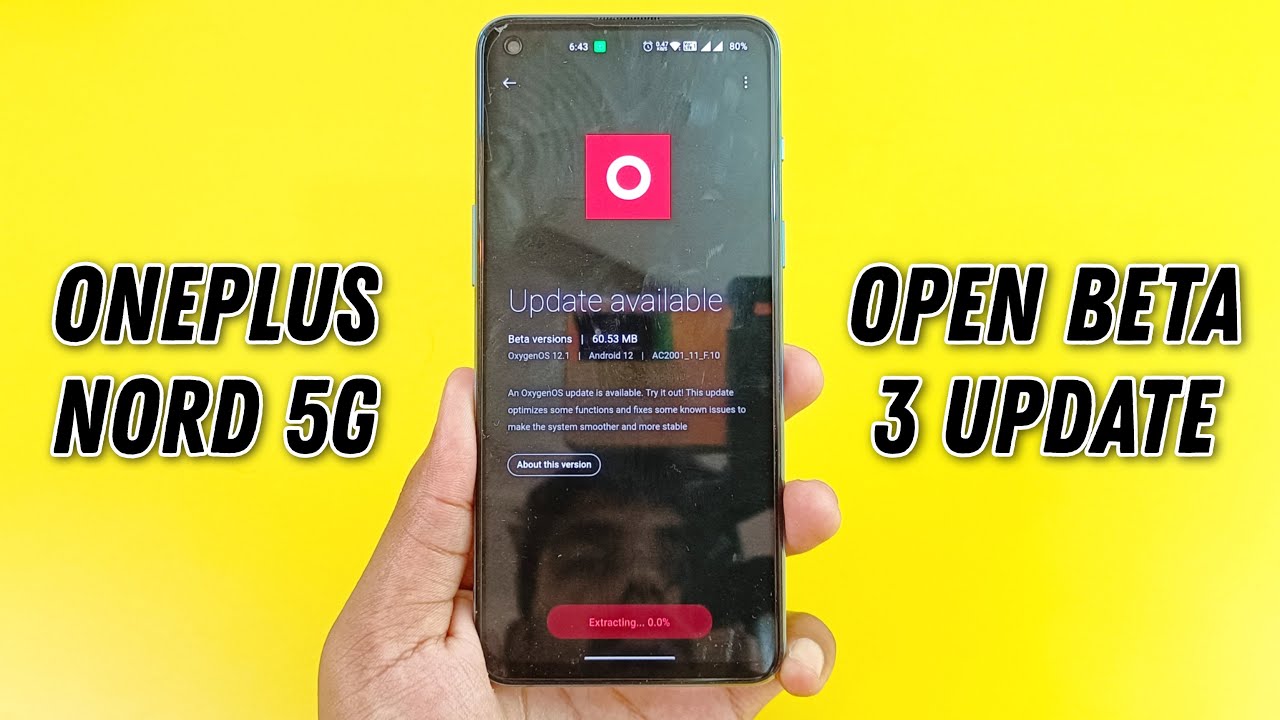 OnePlus Nord 5G OxygenOS 12.1 Open Beta 3