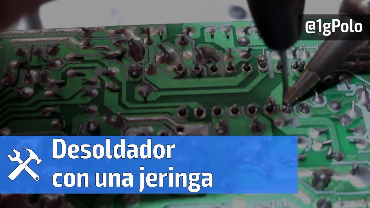 Cómo hacer un desoldador de circuitos con jeringas desechables