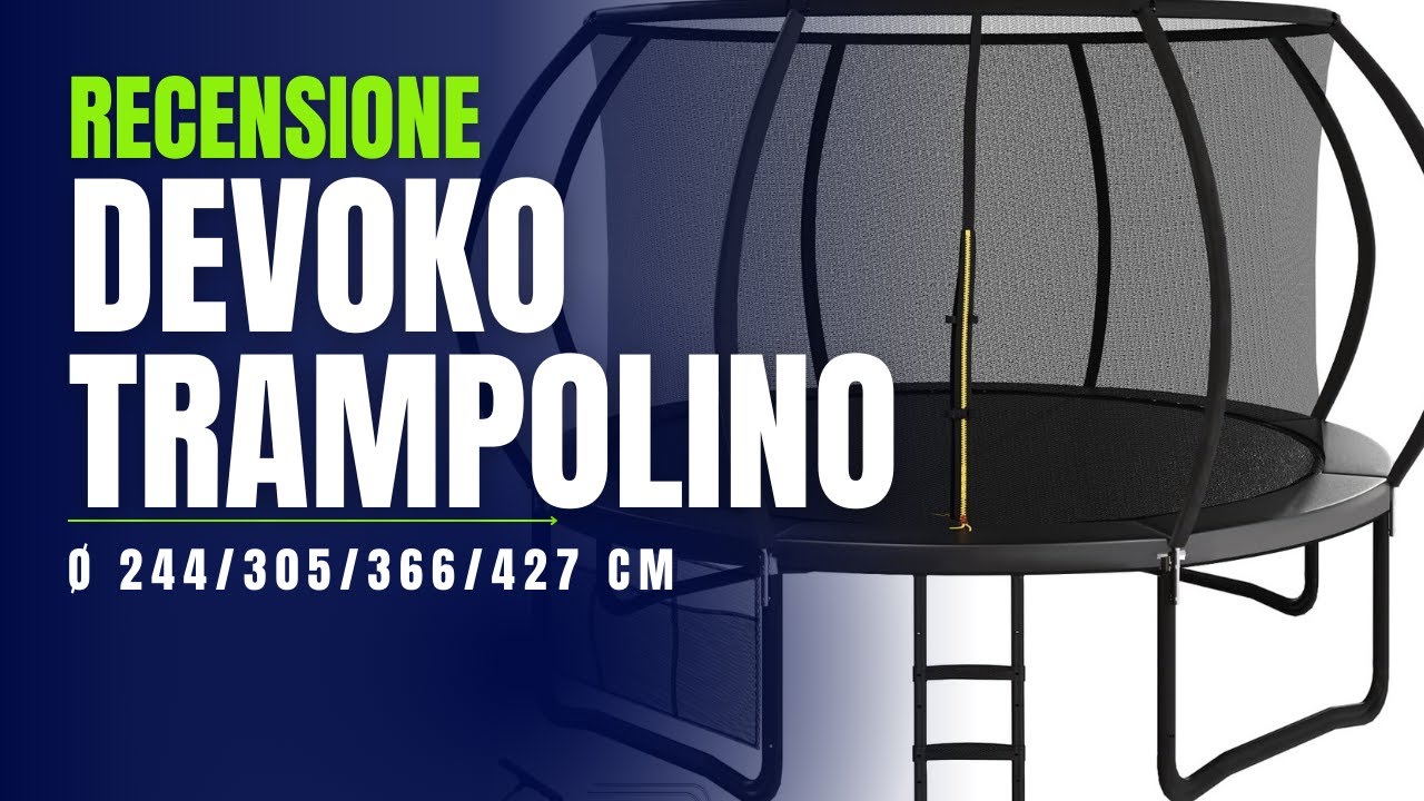 Devoko Trampolino per Giardino Ø 244/305/366/427 cm Recensione