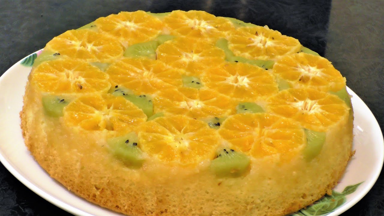 Испекла, перевернула и готов красивый, сочный, Вкусный пирог Мандариновый Рай. Пирог перевертыш.
