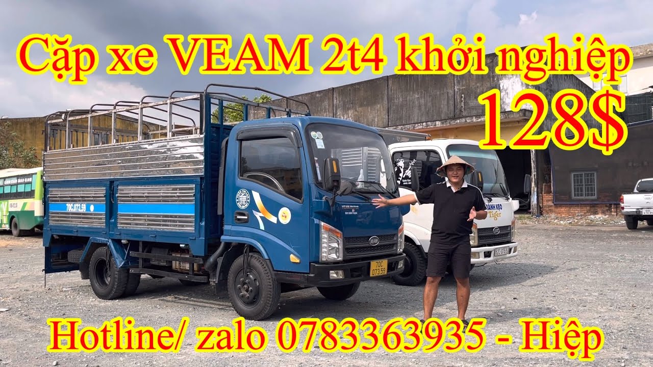 Cặp xe VEAM 2t4 giá khởi nghiệp/ Xe mở cánh dơi bán hàng lưu động chỉ 128tr/ Đt: 0783363935 - Hiệp