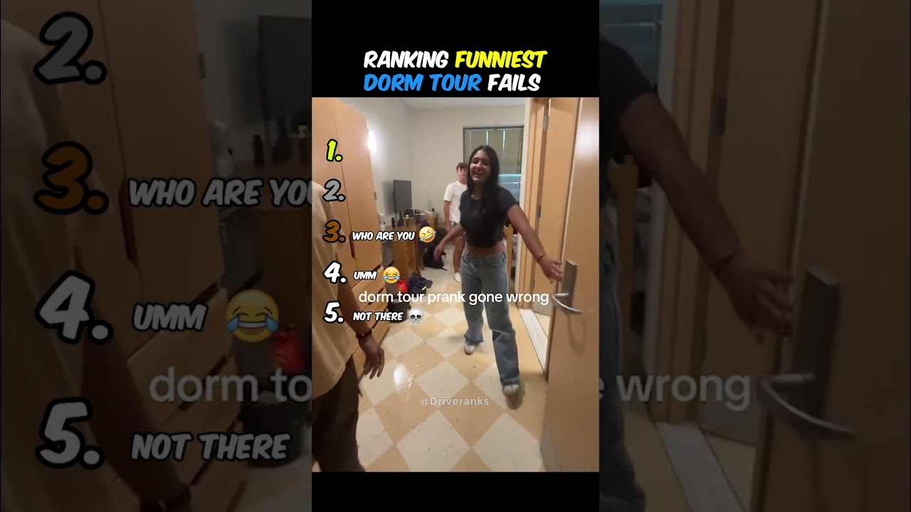 Ranking Funniest Dorm Tour Fails 😂