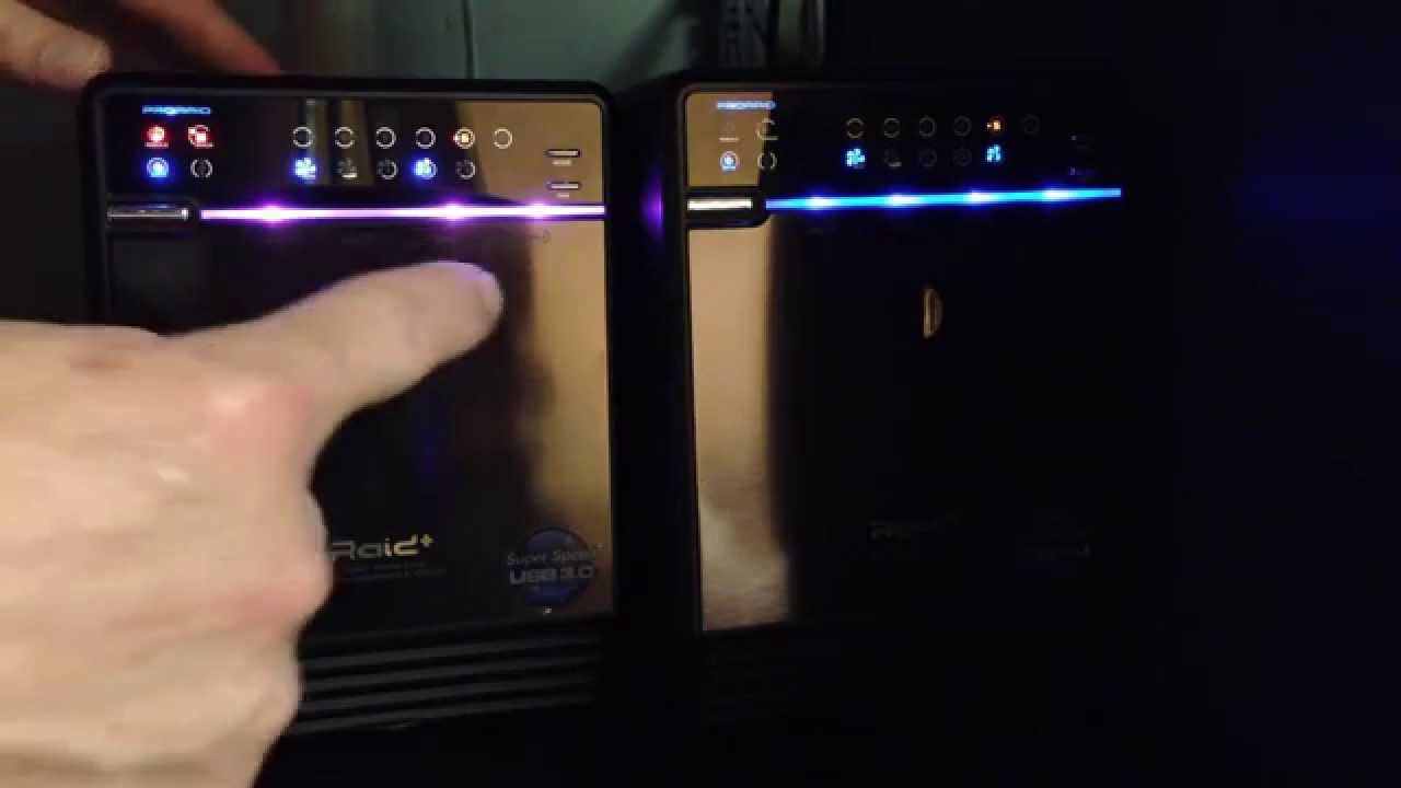 Mediasonic HFR2-SU3S2 RAID5 speed testing - a failed drive, during rebuild, back to normal.