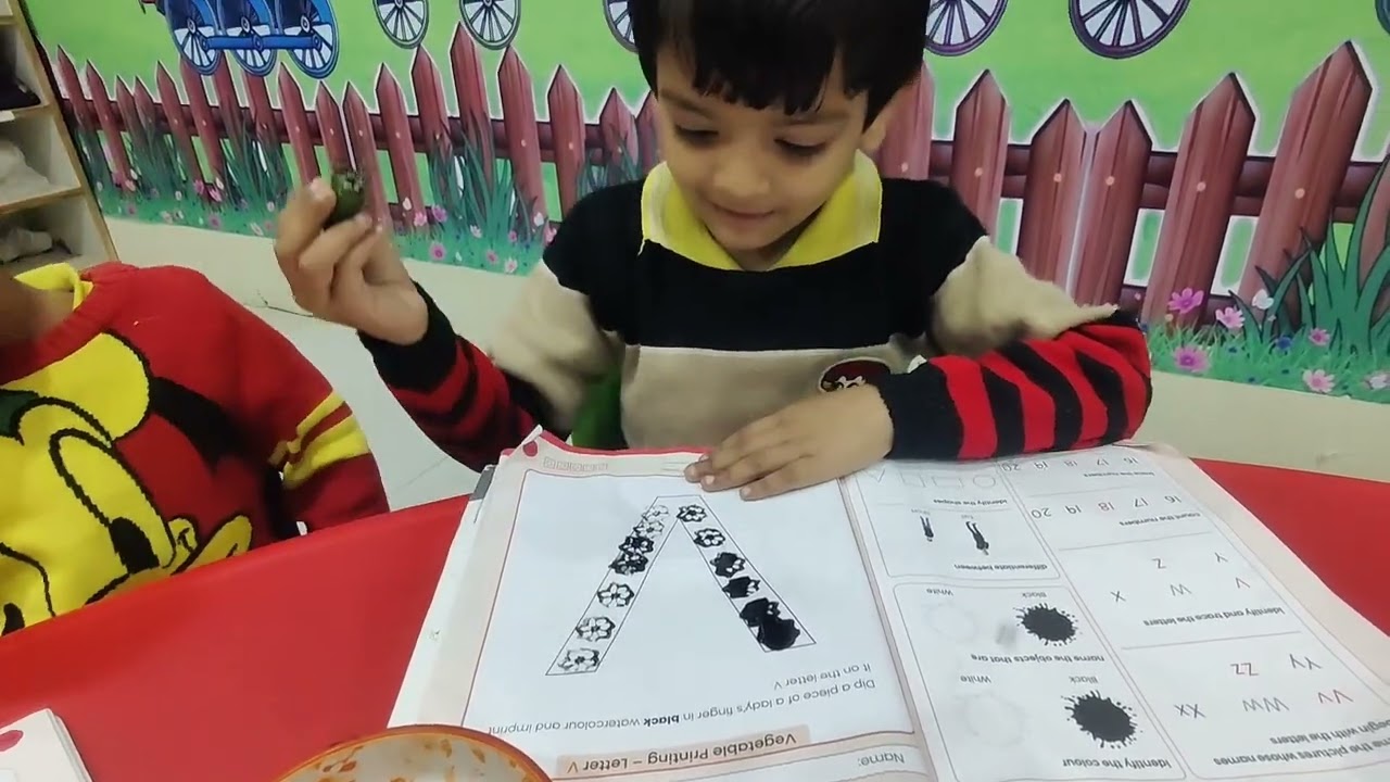 Regular activities pre primary nursery kids Arham International School bheekangaon