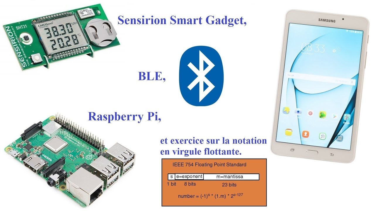 Sensirion Smart Gadget, BLE, Raspberry Pi et exercice sur la notation en virgule flottante.