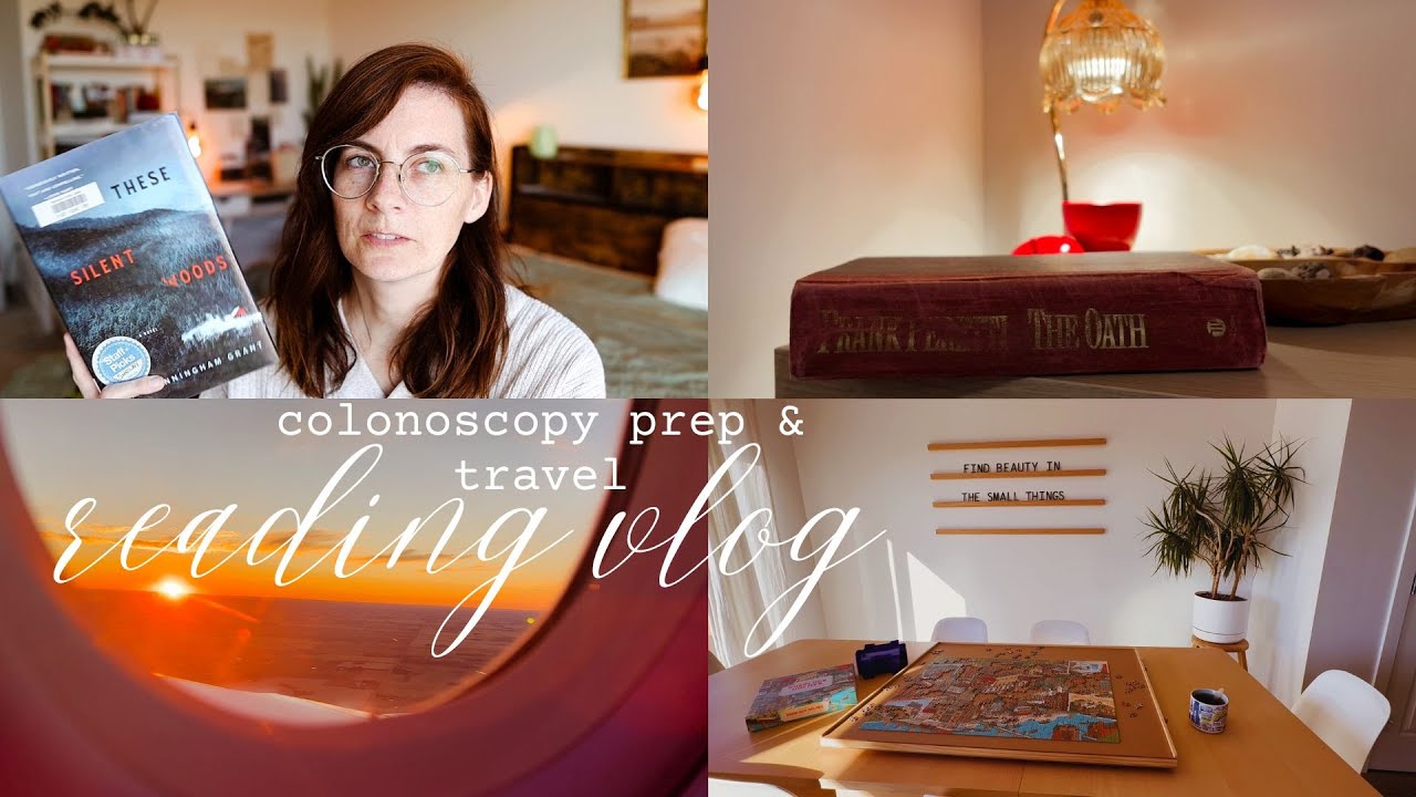 a colonoscopy prep reading retreat - a reading vlog with some unexpected health news