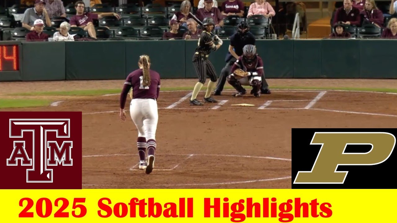 Purdue vs #7 Texas A&M Softball Game Highlights 2 6 2025