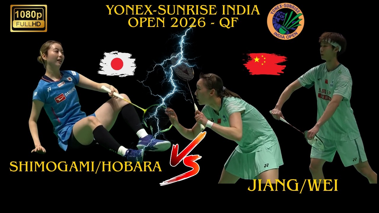 Shimogami & Hobara vs Jiang Zhen Bang & Wei Ya Xin | XD QF Highlights YONEX SUNRISE India Open 2026