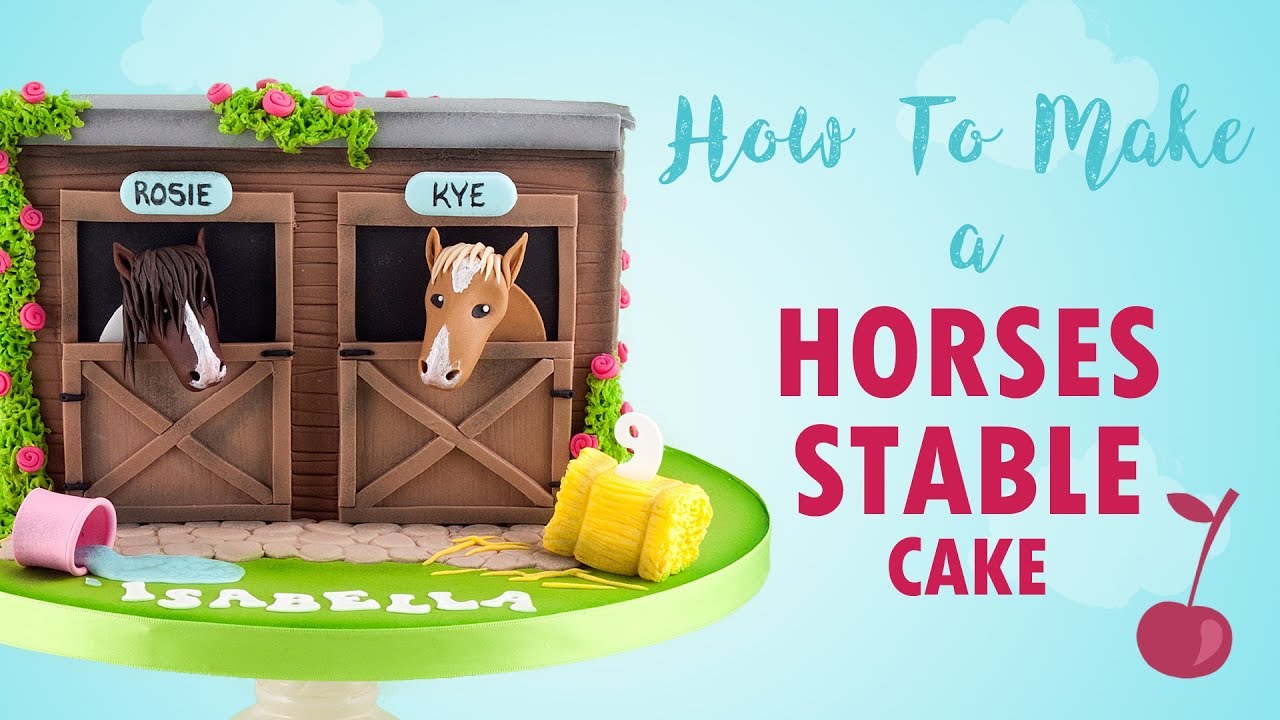 Horse Stable Cake Tutorial | How To | Cherry School