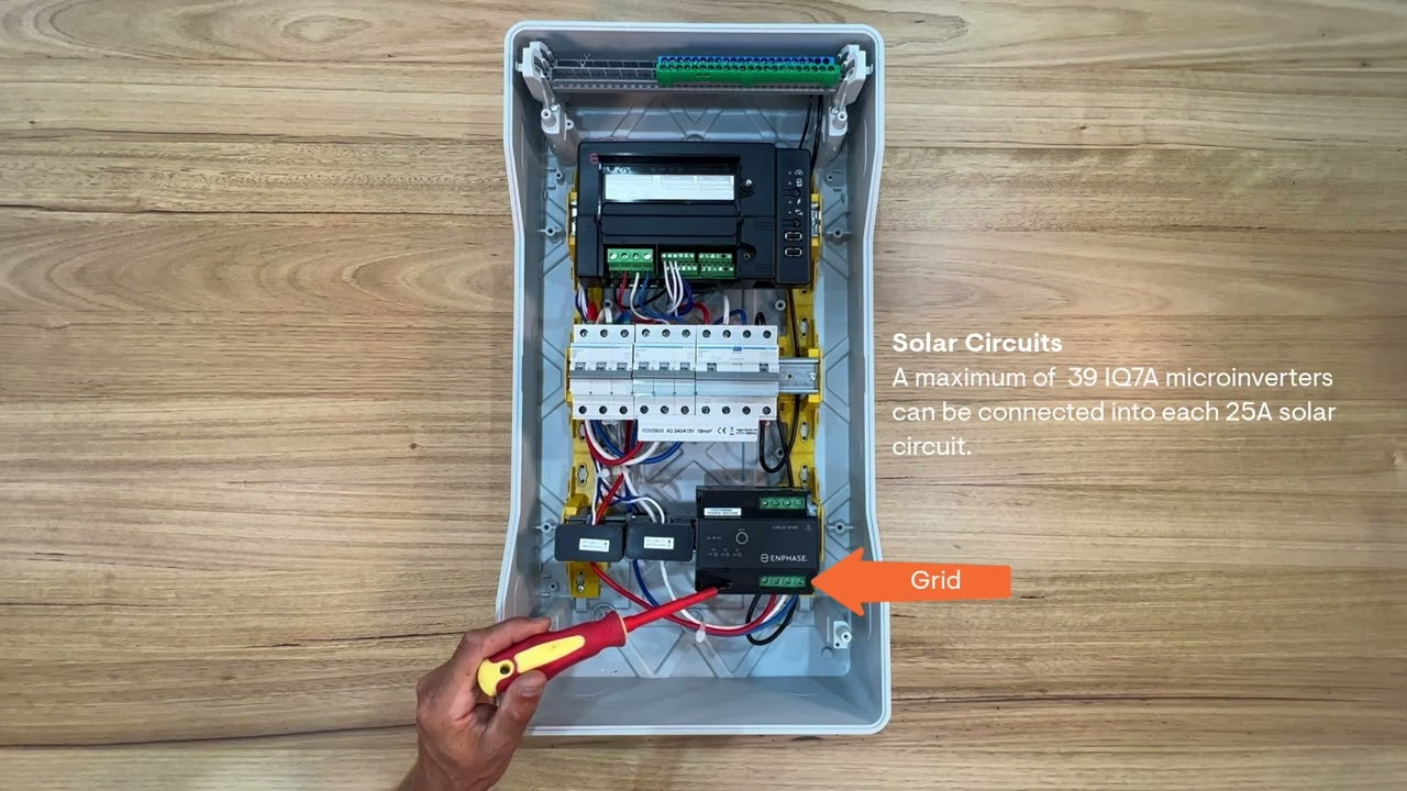 Enphase - multiphase solar sub board - overview
