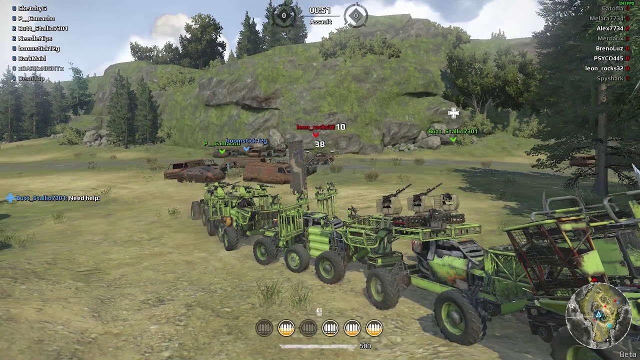 Crossout: Clan Boogers. 5-man Train.