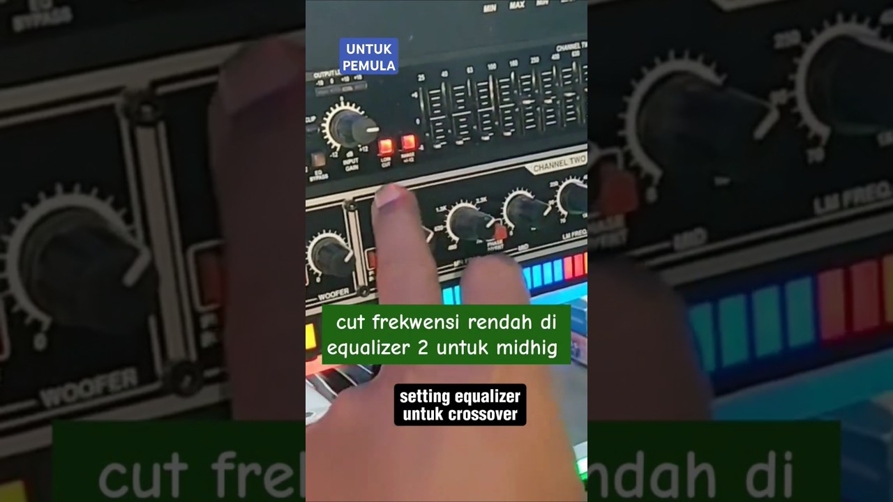 TRIK equalizer dorong crossover dbx 224xl #audio #sound #settings #soundminiatur