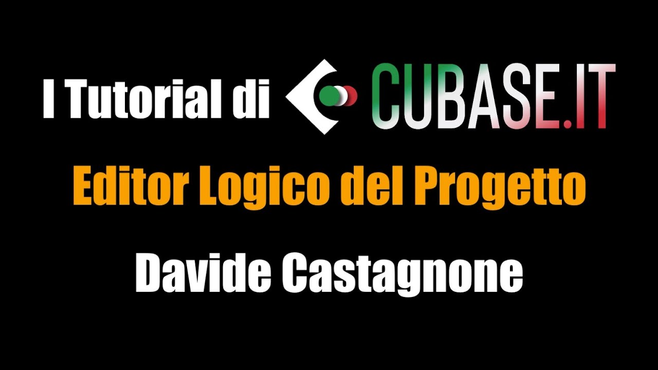 Cubase Pro Videotutorial: l'Editor Logico del Progetto