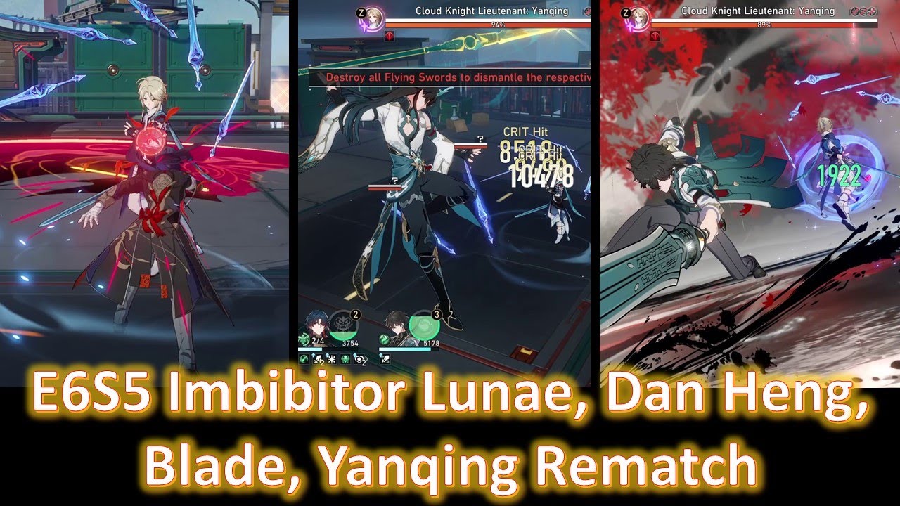 E6S5 Imbibitor Lunae, Dan Heng, Blade vs Yanqing Rematch | MOC 10 [Honkai Star Rail]