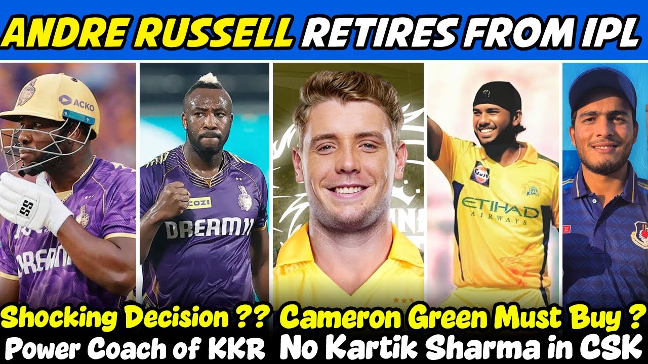 Andre Russell Retires from IPL 😱 Cameron Green - Only Choice for CSK🔥 IPL 2026 Mini Auction