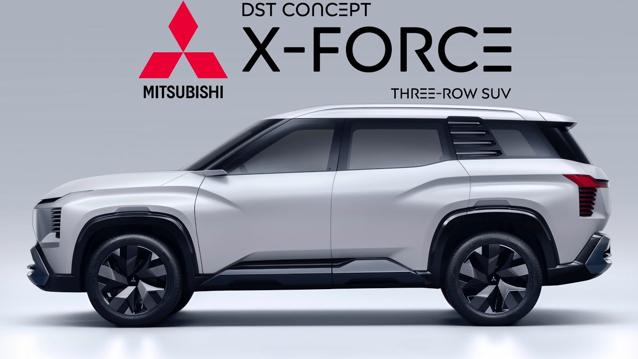 Новый концепт Mitsubishi DST (Xforce) 2025 года — просторный трехрядный внедорожник