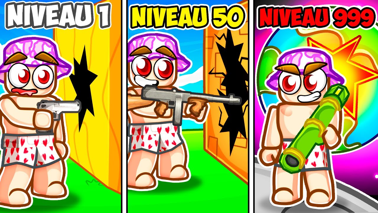 J’ai fait semblant d’être un NOOB avec des ARMES de GUERRE sur Roblox !