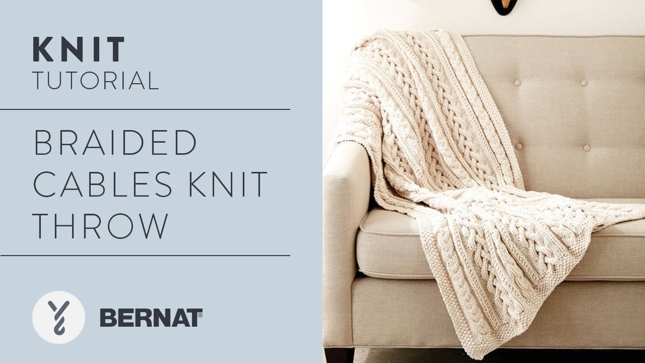 Knit a Braided Cables Blanket | Free Pattern & Tutorial