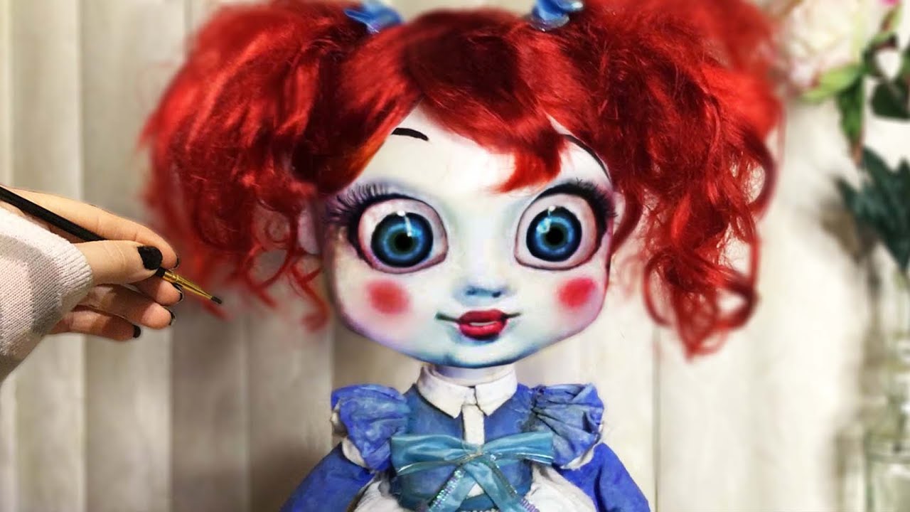 Sculpting Poppy Playtime Doll, Clay Sculpture, Polymer Clay Poppy Playtime Chapter 3 Real Life