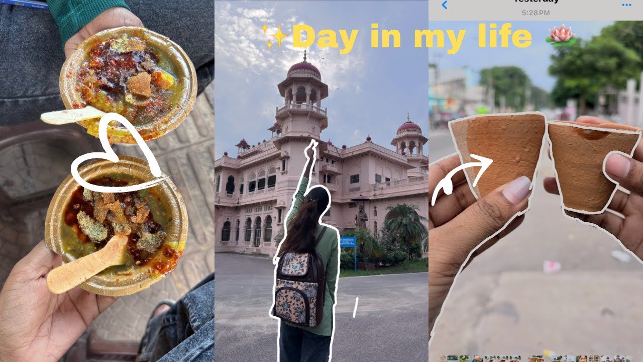 day in my life 🎀✨🦋|*University of Allahabad* |study vlog 📕 