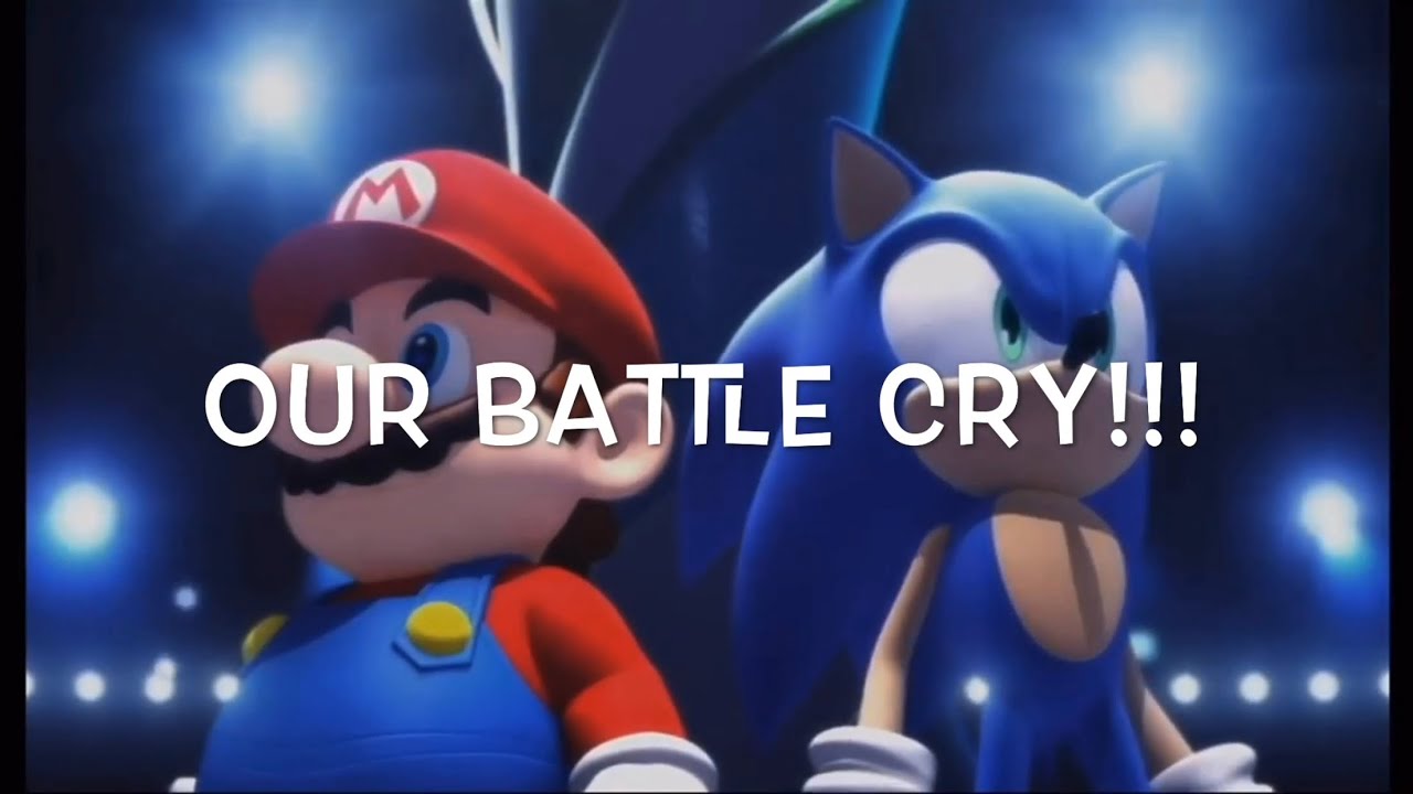 Mario and Sonic AMV: Battle Cry (with lyrics)