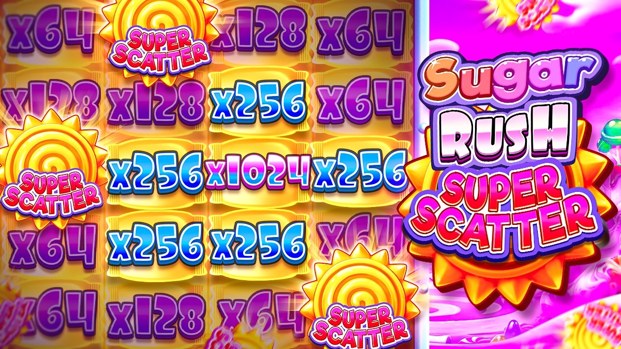 SUGAR RUSH SUPER SCATTER IS ABSOLUTELY INCREDIBLE..