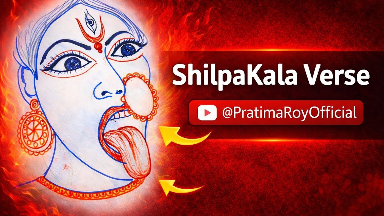 Maa Kali Simple and Easy Step Pencil Sketch Drawing 