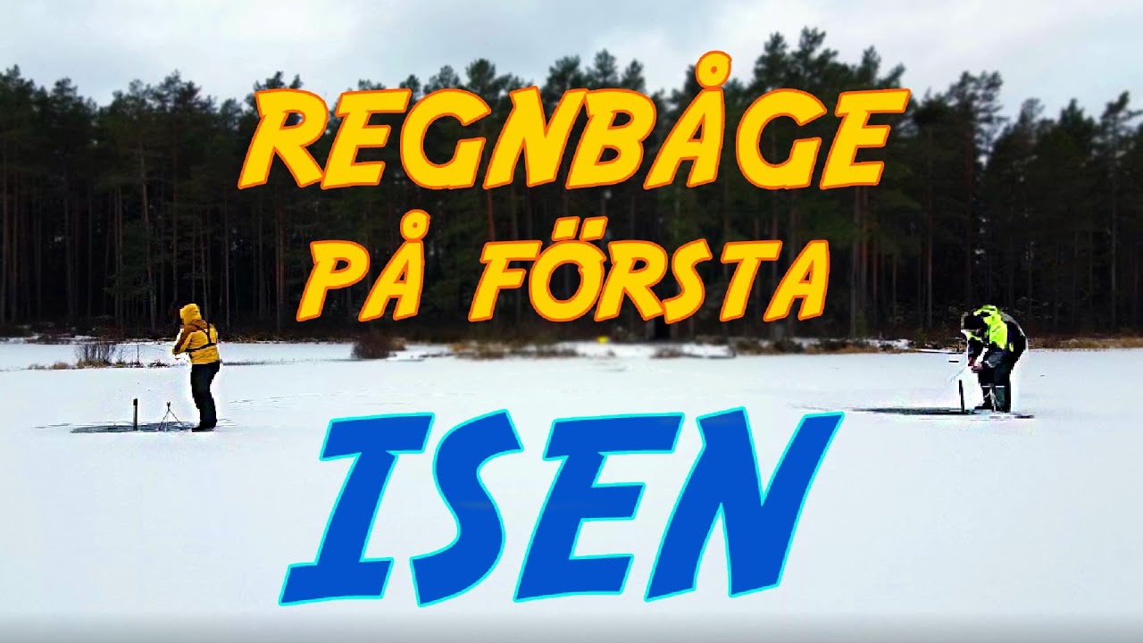 Första isfisket för säsongen! Regnbågsfiske på tunn is (Erick går igenom)