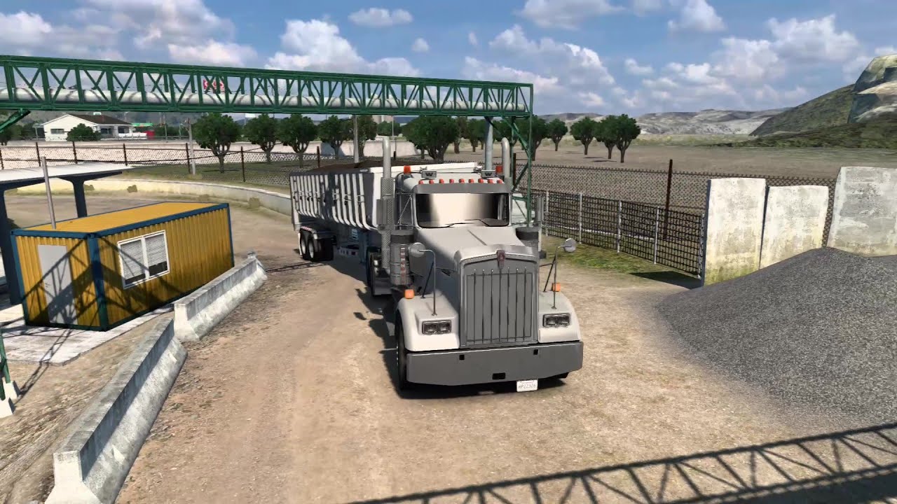 ¡Kenworth W900 Day Cab | Góndola | Tierra (27 t) | American Truck Simulator!! #ats #traileros