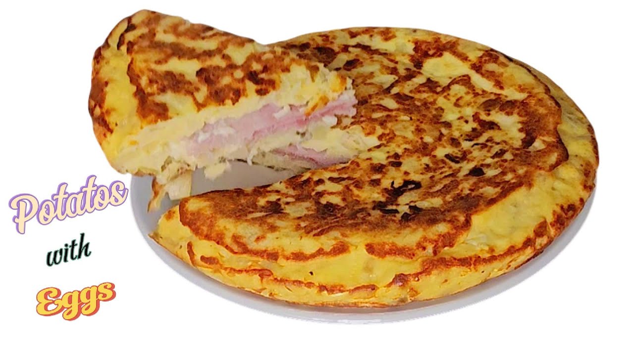 [011] Quick and Easy Potato Sandwich Omelet | Do you have eggs and potatoes?