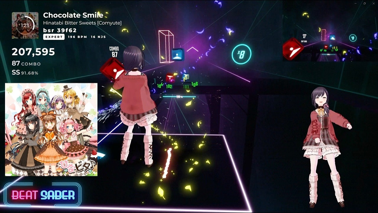 [BEAT SABER]  Chocolate Smile Girls!! - 日向美ビタースイーツ♪