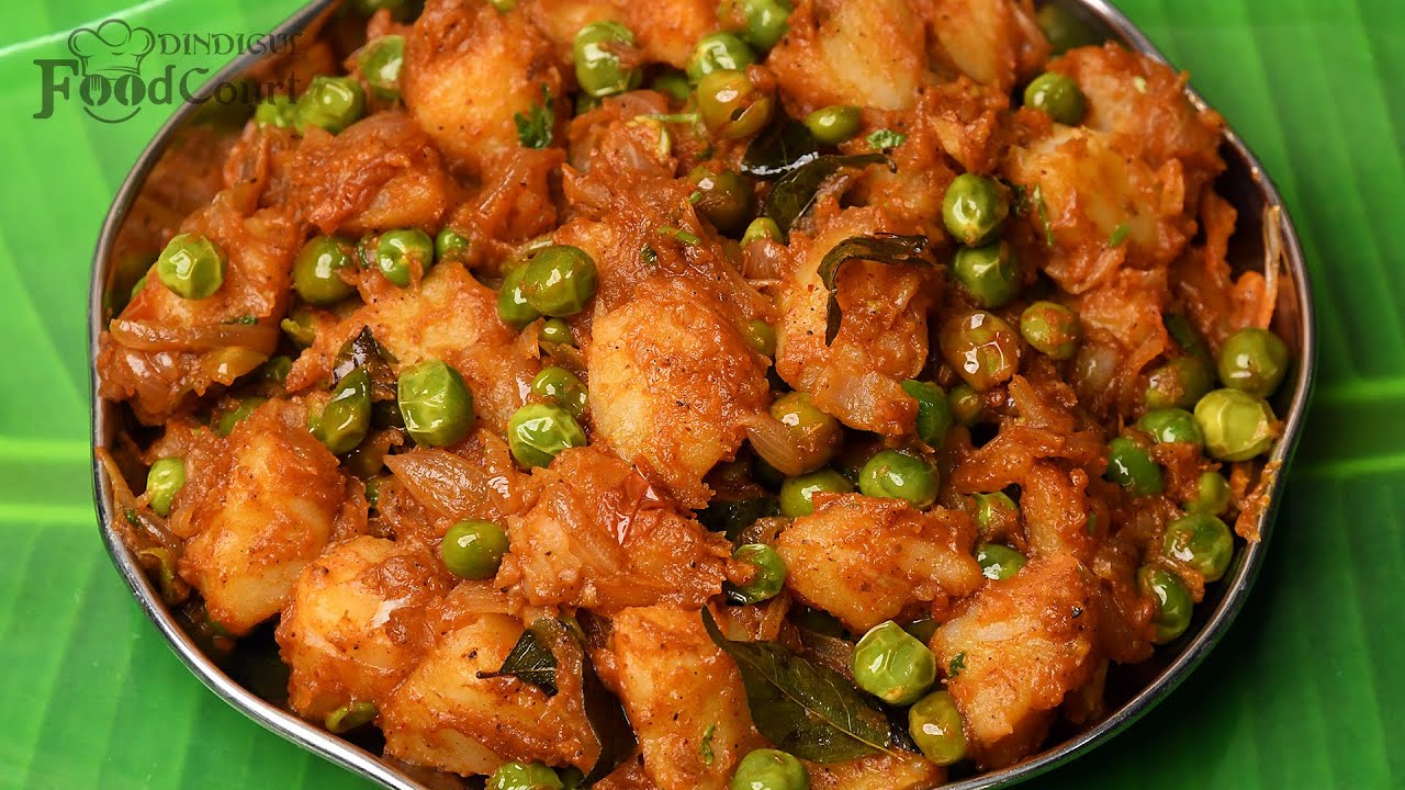 Simple & Tasty Potato Peas Fry/ Potato Fry/ Potato Peas Masala Fry