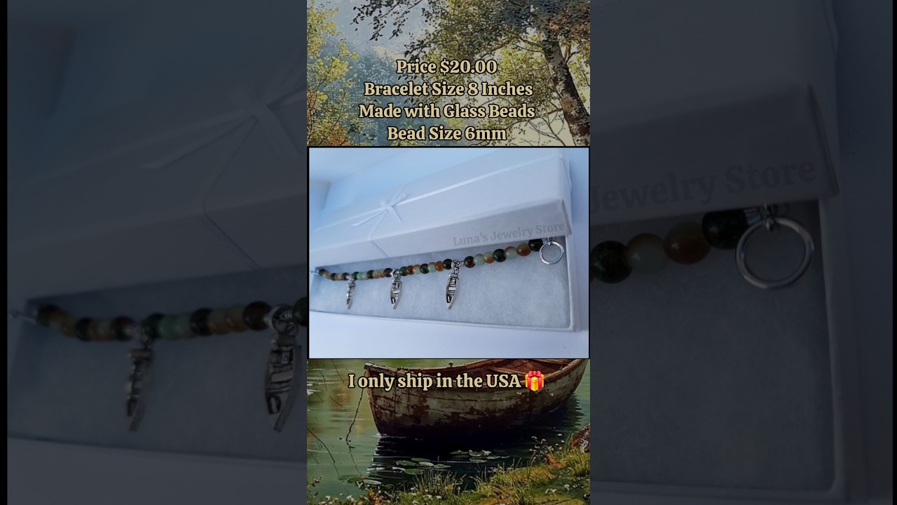 Handmade Natures Boat Theme Bracelet 